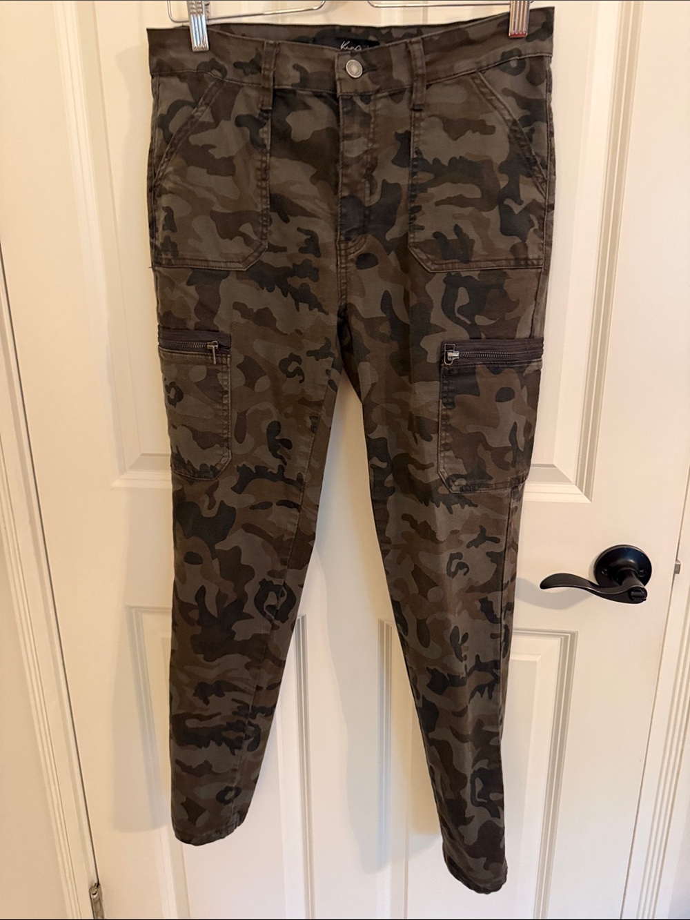 KanCan Olive Green Camo Cargo Pants